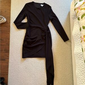 Badgley Mishka Black Long-Sleeve Dress